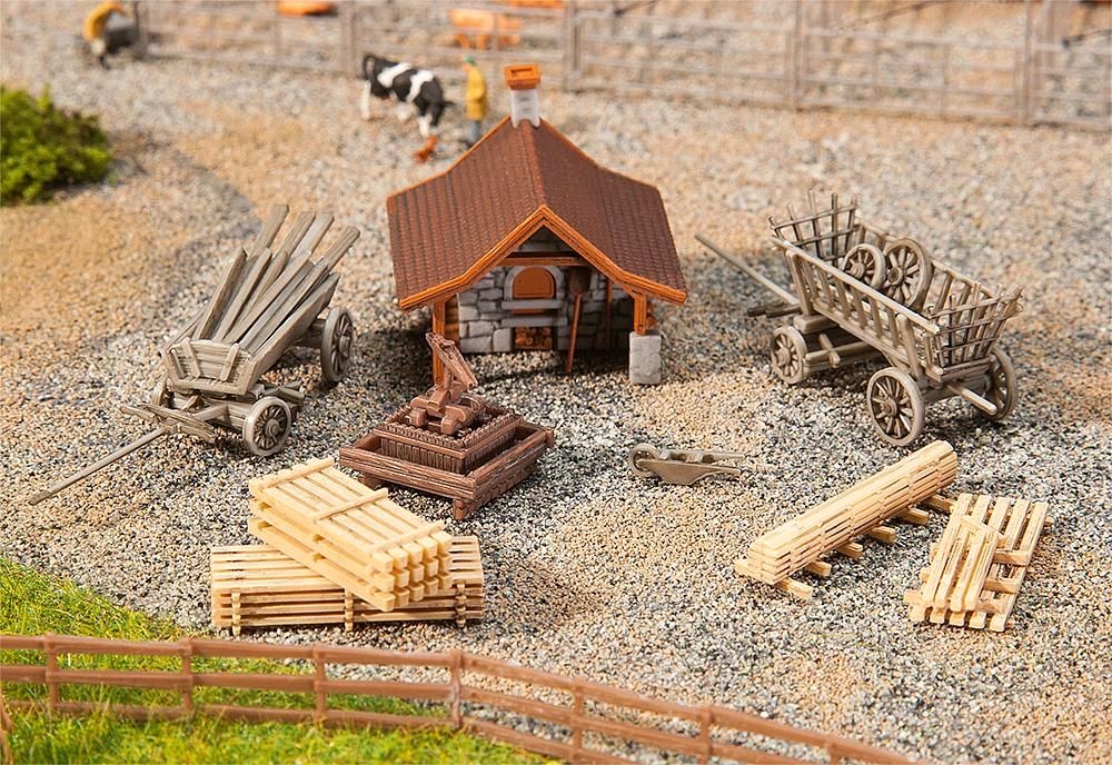 Faller 232359 Backhäuschen mit Zubehör 1:160 Spur N Neu OVP
