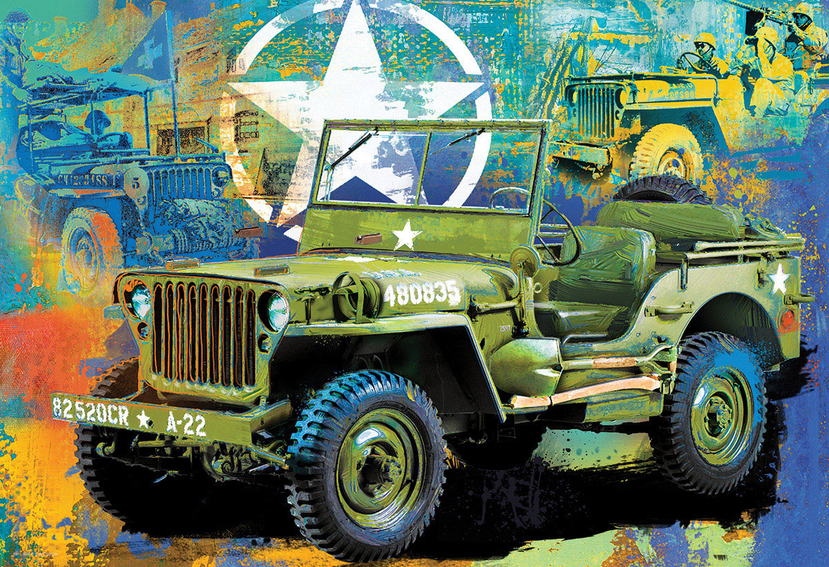EUROGRAPHICS 8551-5598 Armee Jeep Dose 550 Teile Puzzle Neu OVP