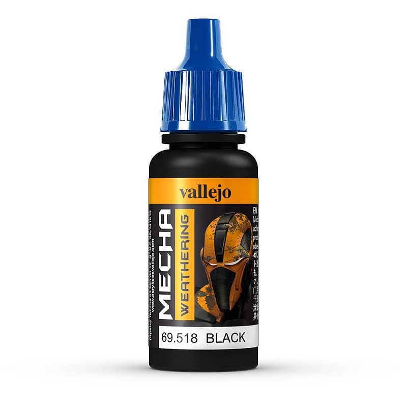 Vallejo 69518 Wash, Schwarz, 17 ml