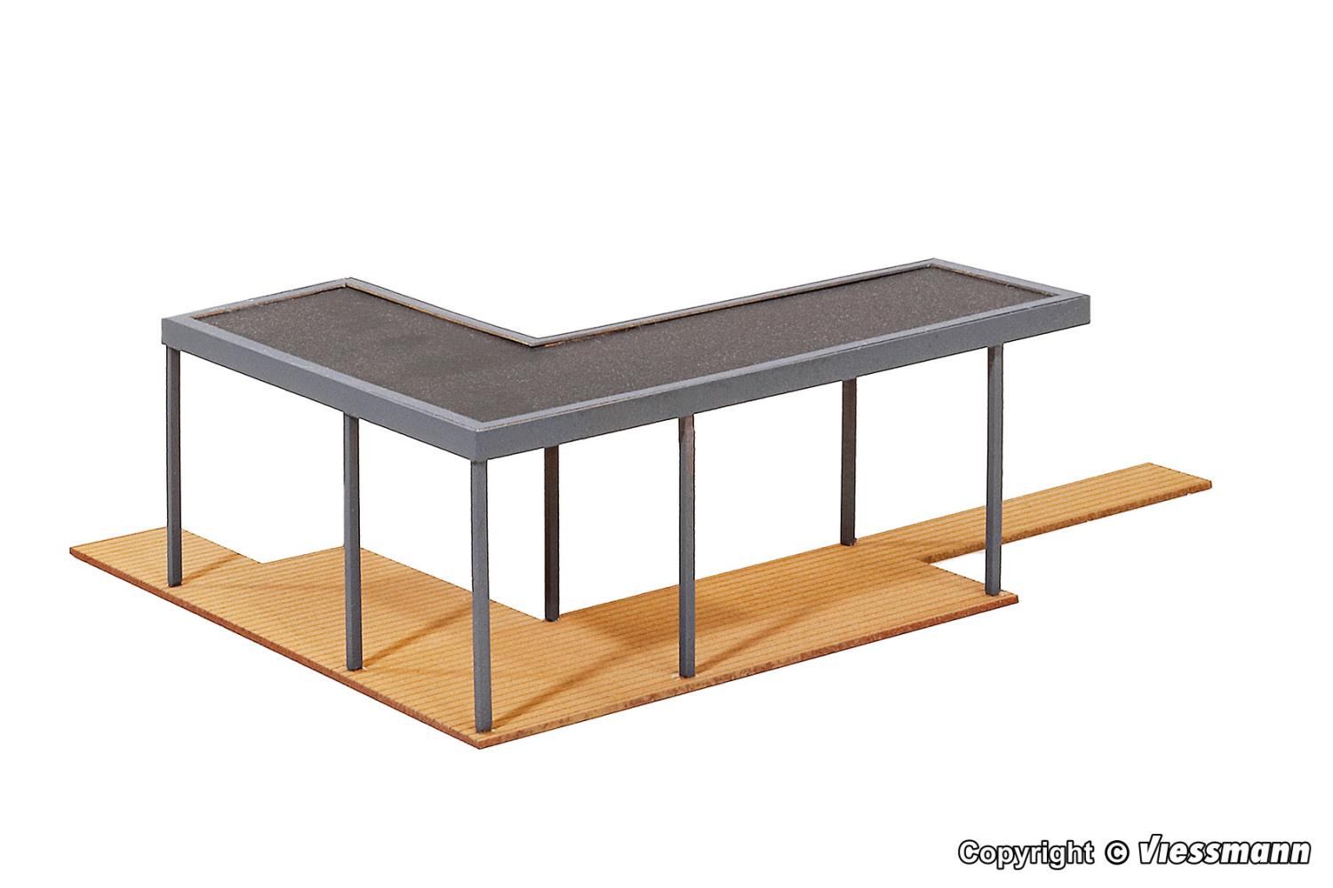Kibri 38345 Überdachte Terrasse Polyplate 1:87 Spur H0 Bausatz