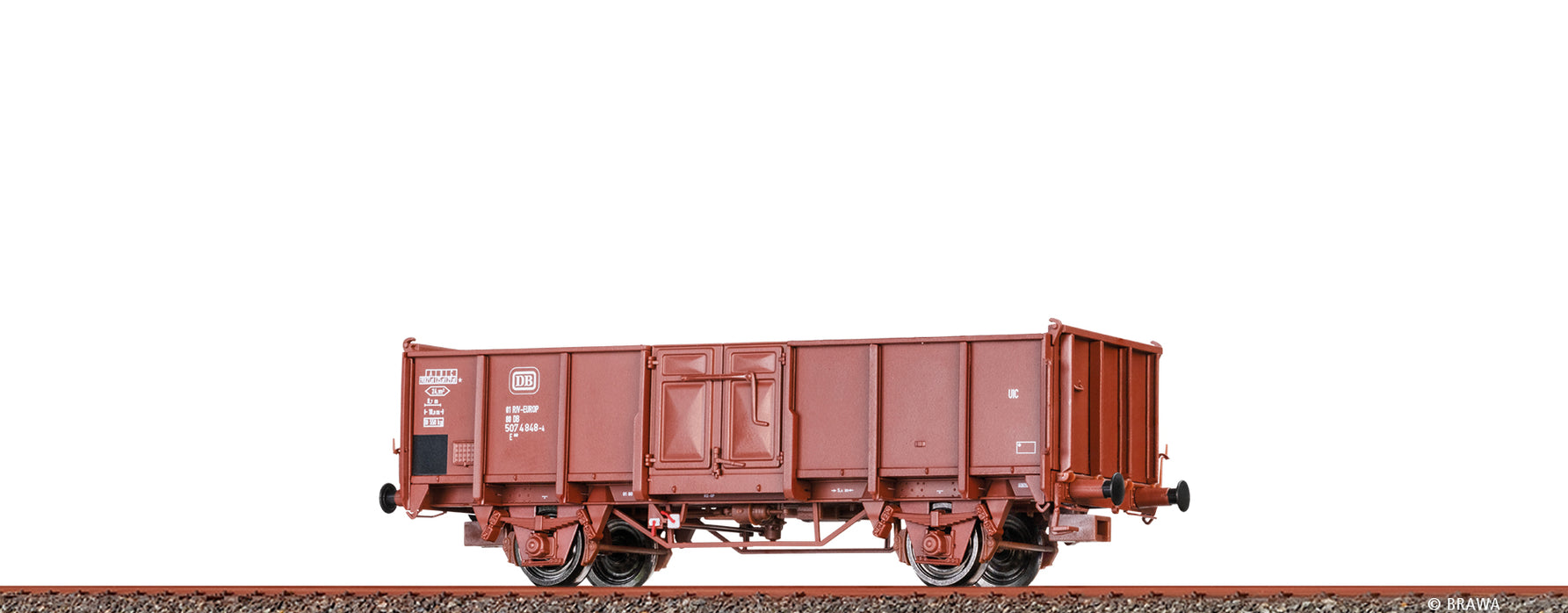 Brawa 50065 Offener Güterwagen E040 DB 1:87 Spur H0 DC NEU