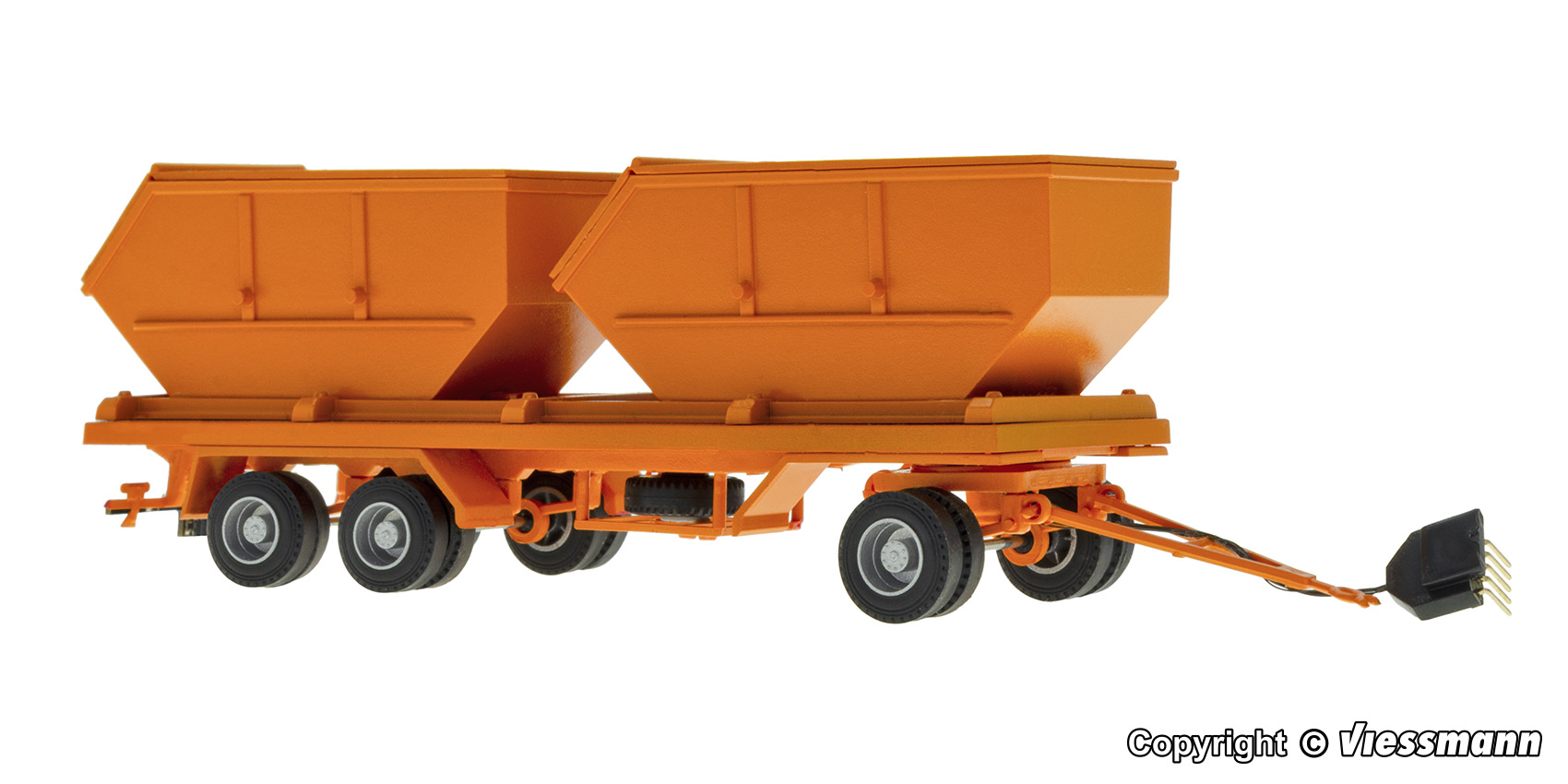 Viessmann 8225 3-achs Containeranhänger kommunalorange Spur H0