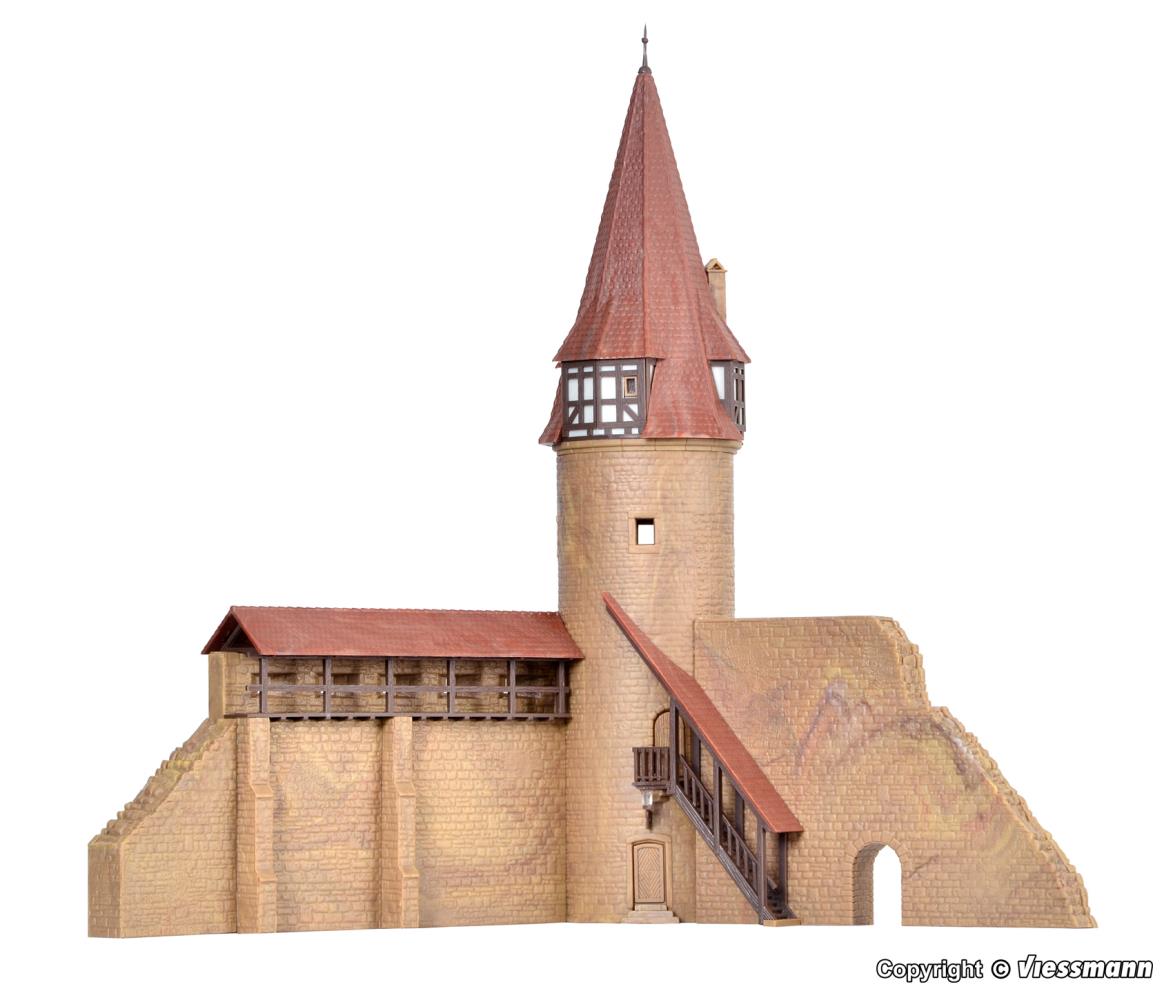 Kibri 37109 Rundturm mit Mauer in Marktbreit 1:160 Spur N Neu