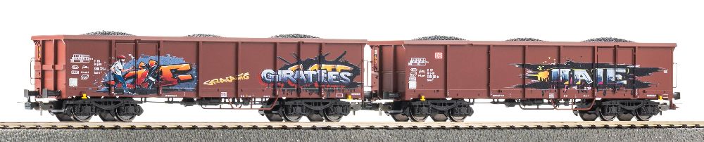 Piko 28338 2er Set Offene Güterwagen Eaos DB AG VI Spur H0