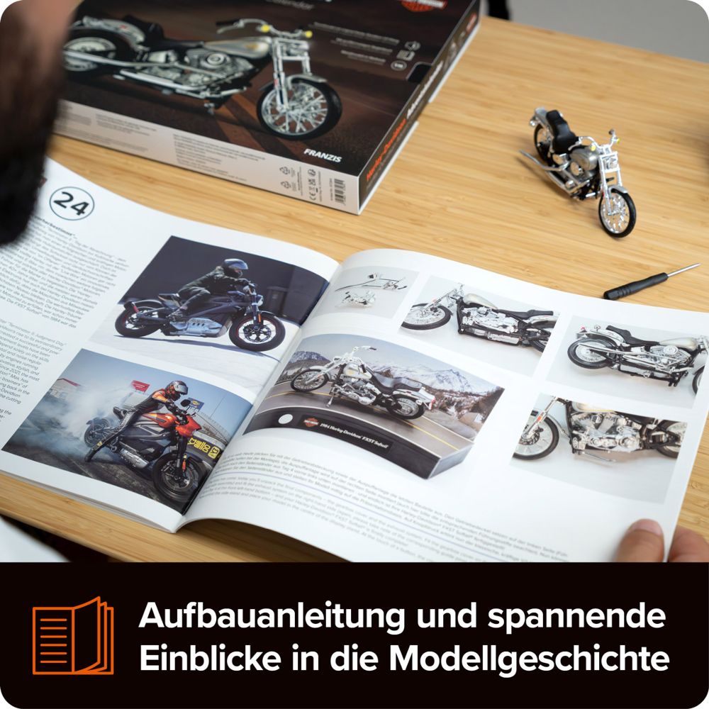 Franzis 67284 Harley-Davidson® Adventskalender 1:18 Bausatz NEU