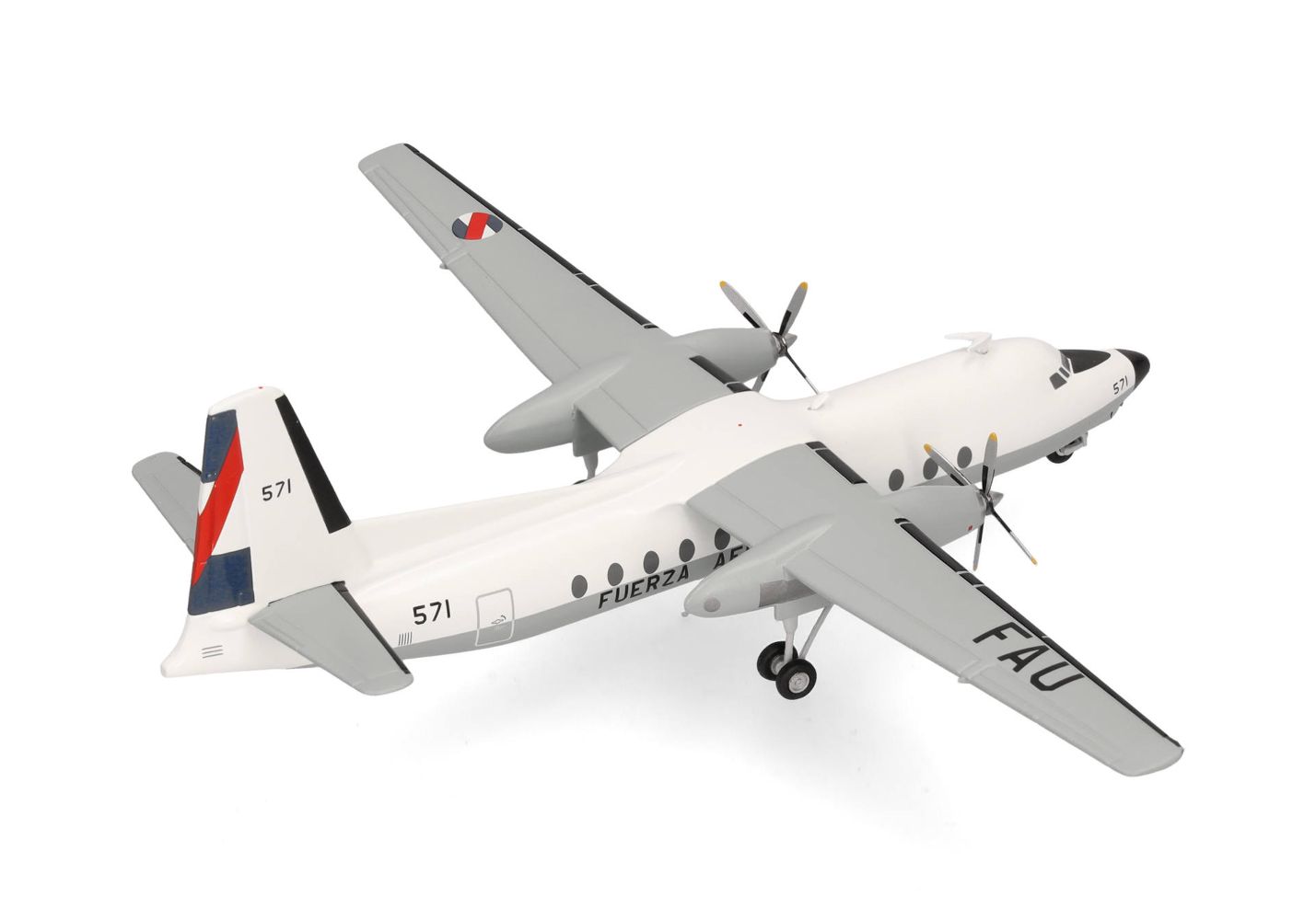 Herpa 573368 Uruguayan Air Force Fairchild FH-227D (LCD) 571 1:200