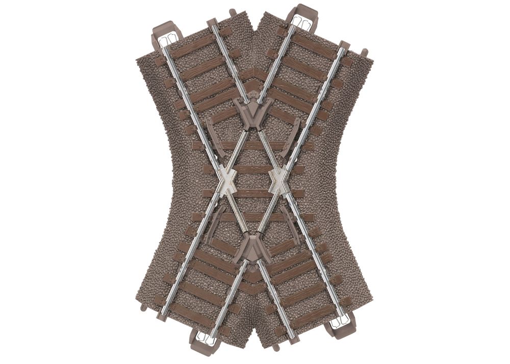 Trix 62649 Kreuzung Länge 103,3 mm / 48,6° 1:87 Spur H0 Neu