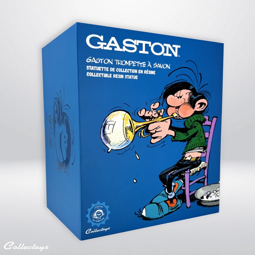 Plastoy 00327 Gaston Erfindung Seifentrompete 16 cm NEU OVP Figur