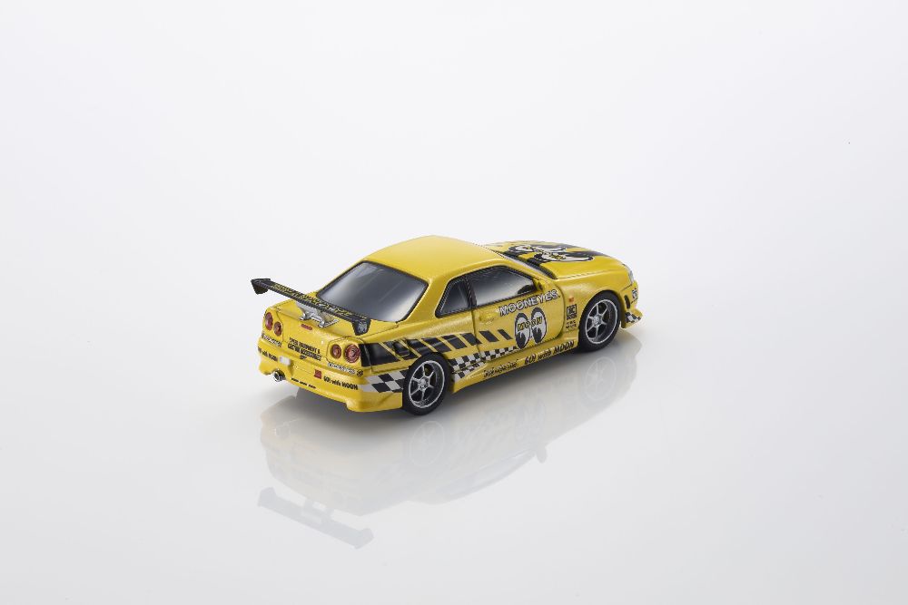Kyosho 07134LM2 1:64 NISSAN SKYLINE GT-R (R34) MOONEYES 2 WITH LED 2026