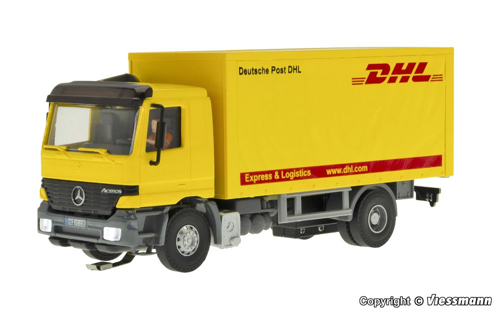 Viessmann 8118 MB ACTROS 2-achs Kofferaufbau DHL 1:87 Spur H0 NEU