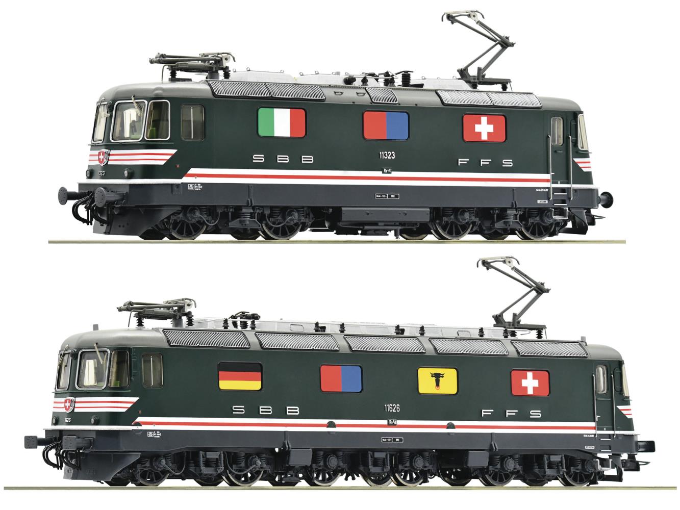 Roco 71415 E-Lok Doppeltraktion Re 10/10 SBB 1:87 Spur H0 DCC