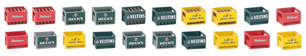 Pola 333229 20 Bierkästen mit Flaschen 1:22,5 Spur G Bausatz NEU