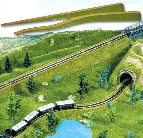 Busch 3330 Zwei flexible Auffahrten 0-80 mm ansteigend Spur H0