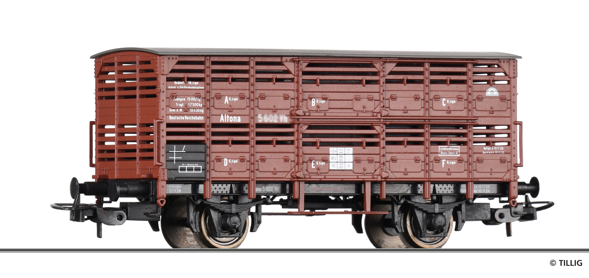Tillig 77079 Verschlagwagen V Altona der DRG
