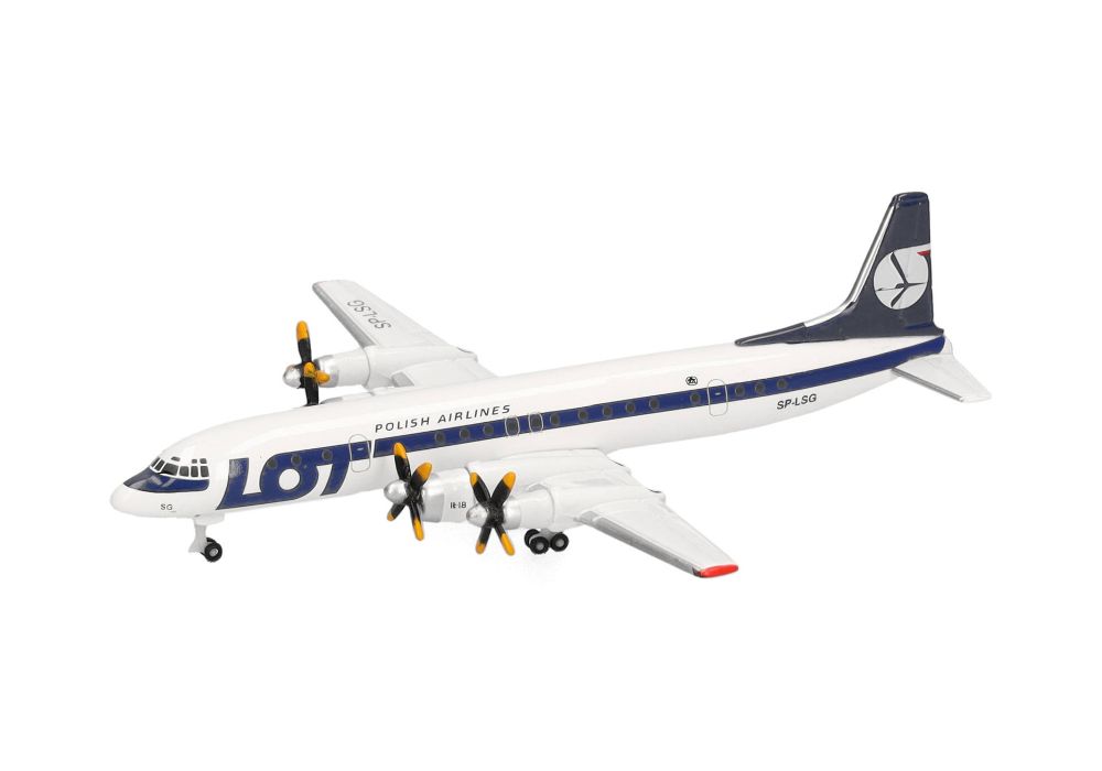 Herpa 538794 LOT Polish Airlines Ilyushin IL-18 (late colors) 1:500 NEU