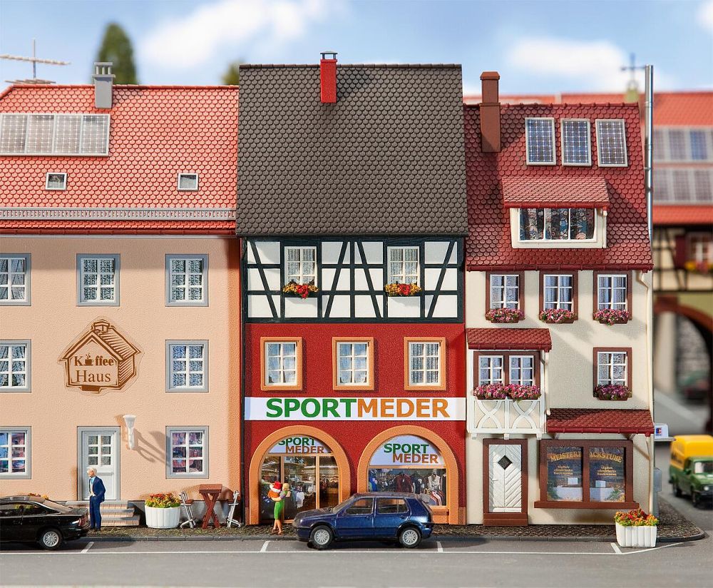 Faller 130498 Stadthaus Sport Meder 1:87 Spur H0 Bausatz NEU OVP