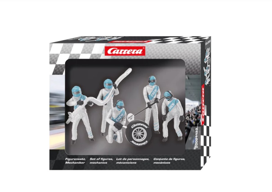 Carrera 20021133 Figurensatz Mechaniker silber 124/132 Evolution NEU