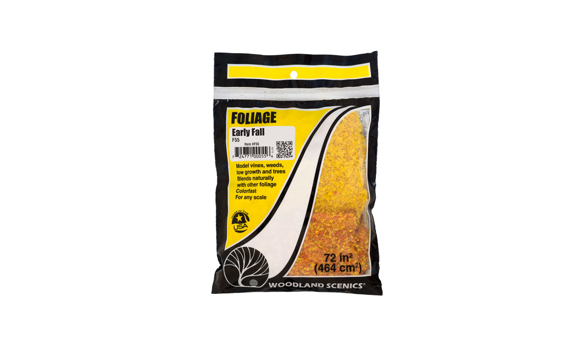 Woodland Scenics F55 Belaubung Frühherbst 72 in2 (464 cm2) Neu OVP