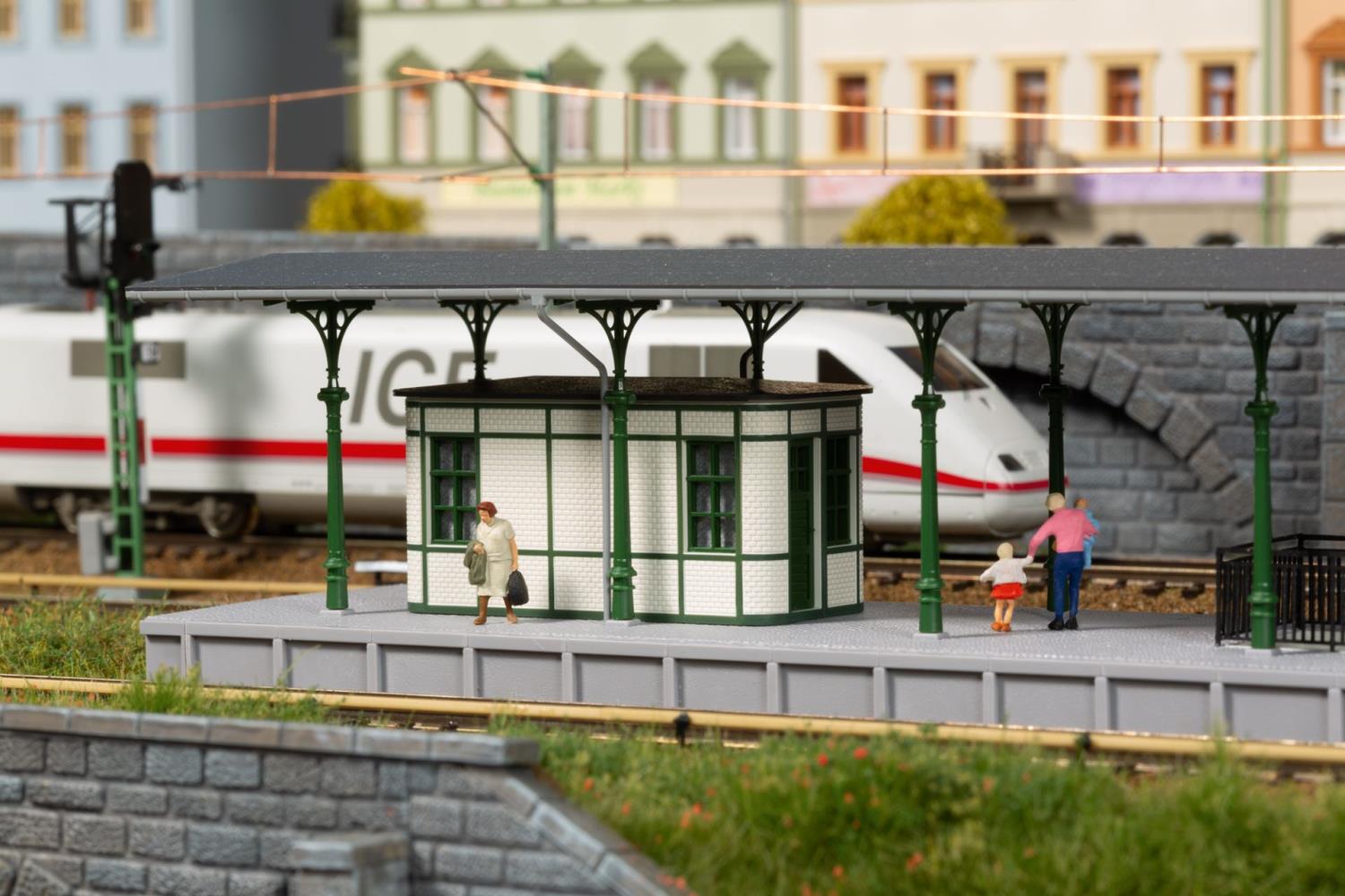 Auhagen 13356 S-Bahn Bahnsteigausstattung 1:120 Spur TT Bausatz