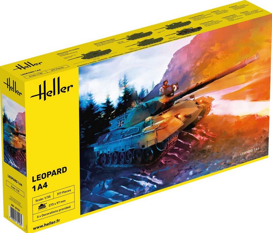 Heller 81126 Leopard 1A4 1:35 Modellbausatz Neu OVP