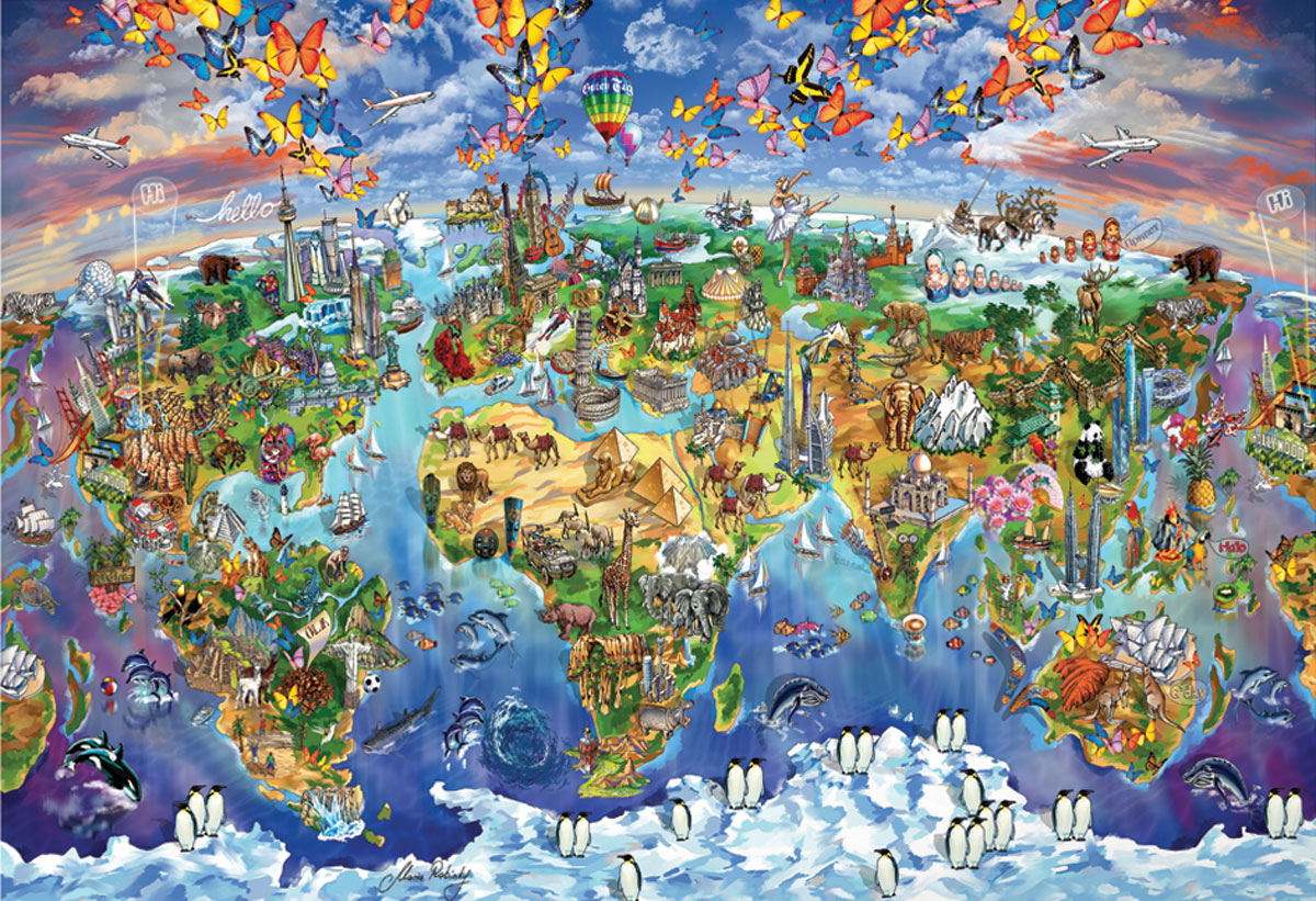 EUROGRAPHICS 8520-5880 Weltwunder 5000 Teile Puzzle