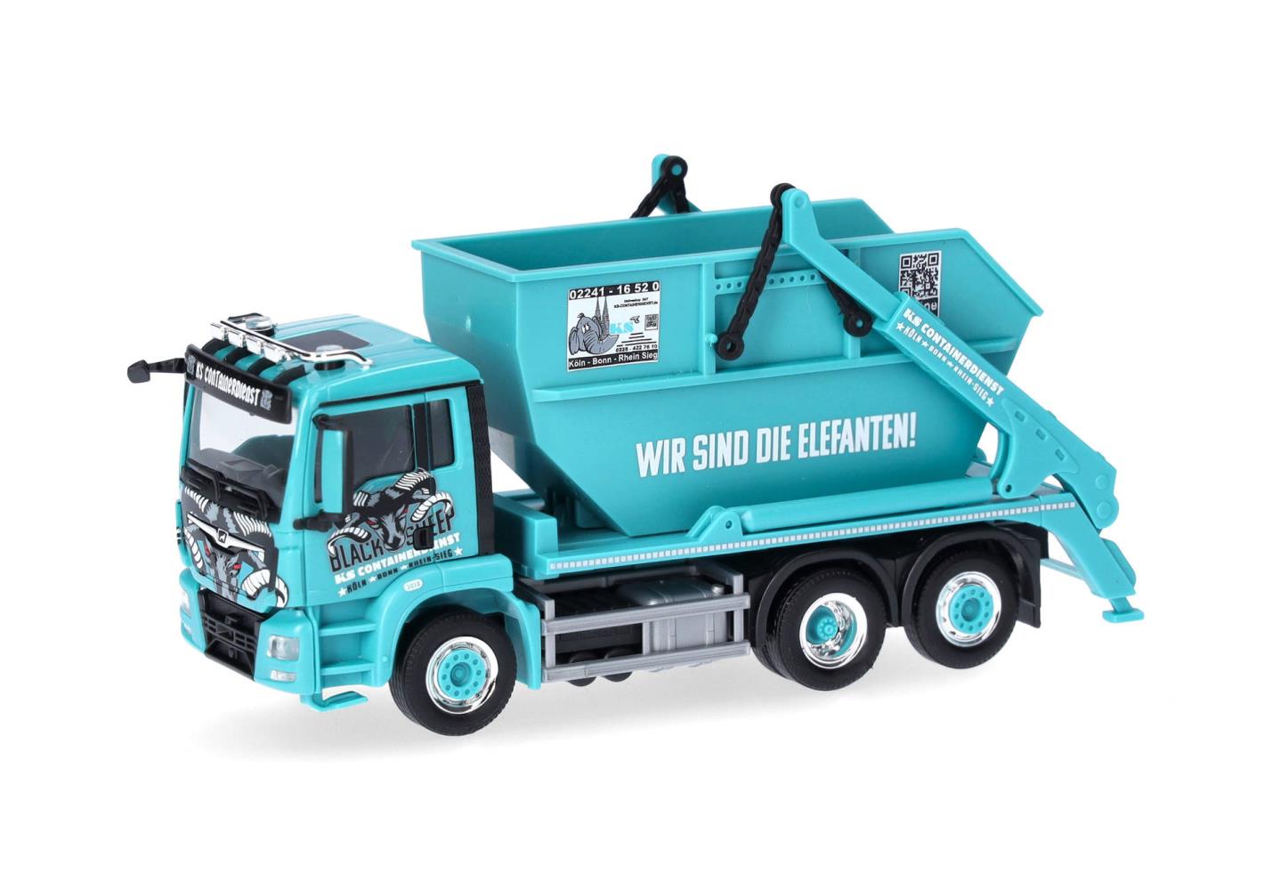 Herpa 317641 MAN TGS M Euro6c Absetzkipper AK 16 1:87 Spur H0