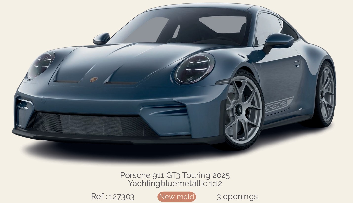 Norev 127303 Porsche 911 GT3 Touring 2025 Yachtingbluemetallic 1:12