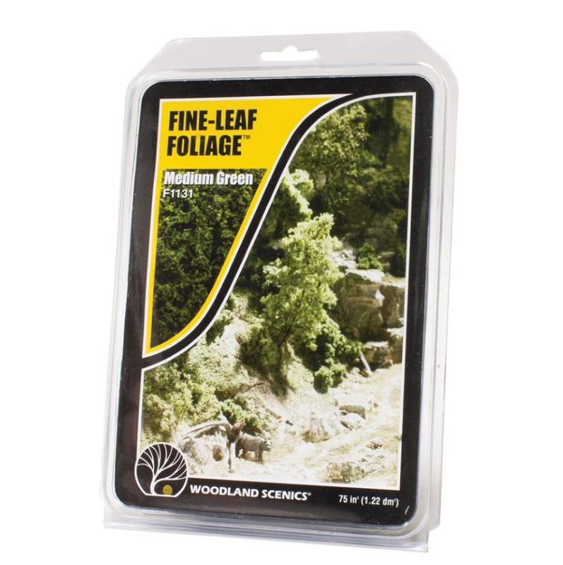 Woodland Scenics F1131 Medium Green Fine Leaf Foliage - Neu - OVP