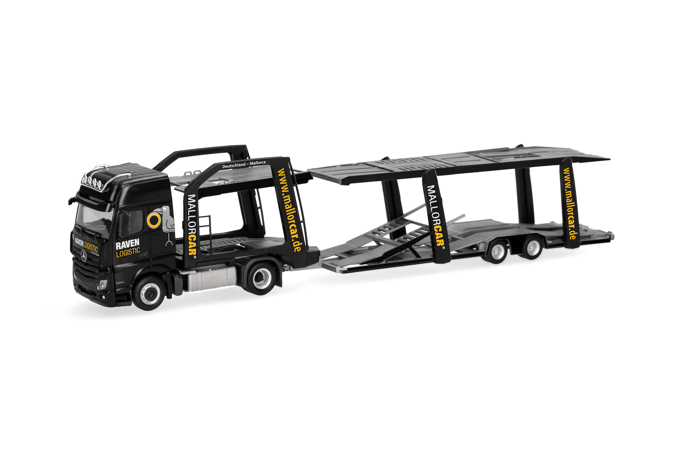 Herpa 321372 MB Actros L 18 Giga Autotr.Hgz