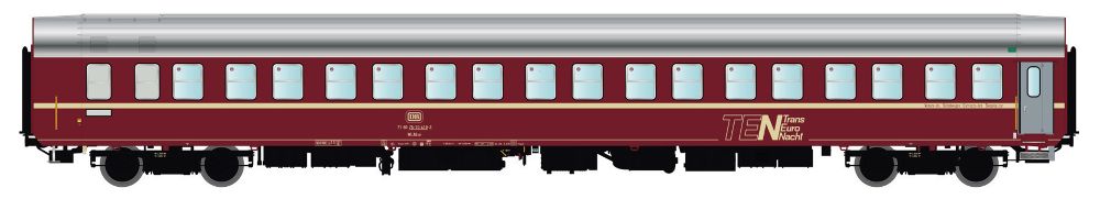 LS Models 46150 Schlafwagen WLABsm166 (T2S) DB/TEN, Ep.IVb Spur H0