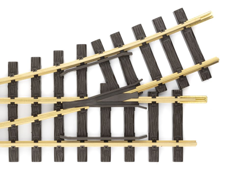 LGB 16150 Elektrische Weiche links Radius R3 22,5° 1:22,5 Spur G