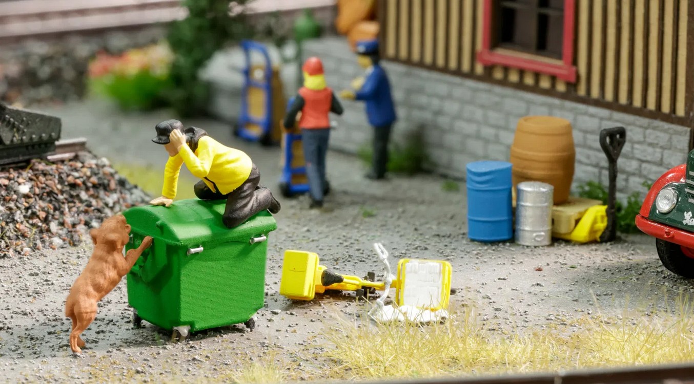 Noch 16610 Funny-Scenes „Vorsicht Hund" 1:87 Spur H0 Neu OVP