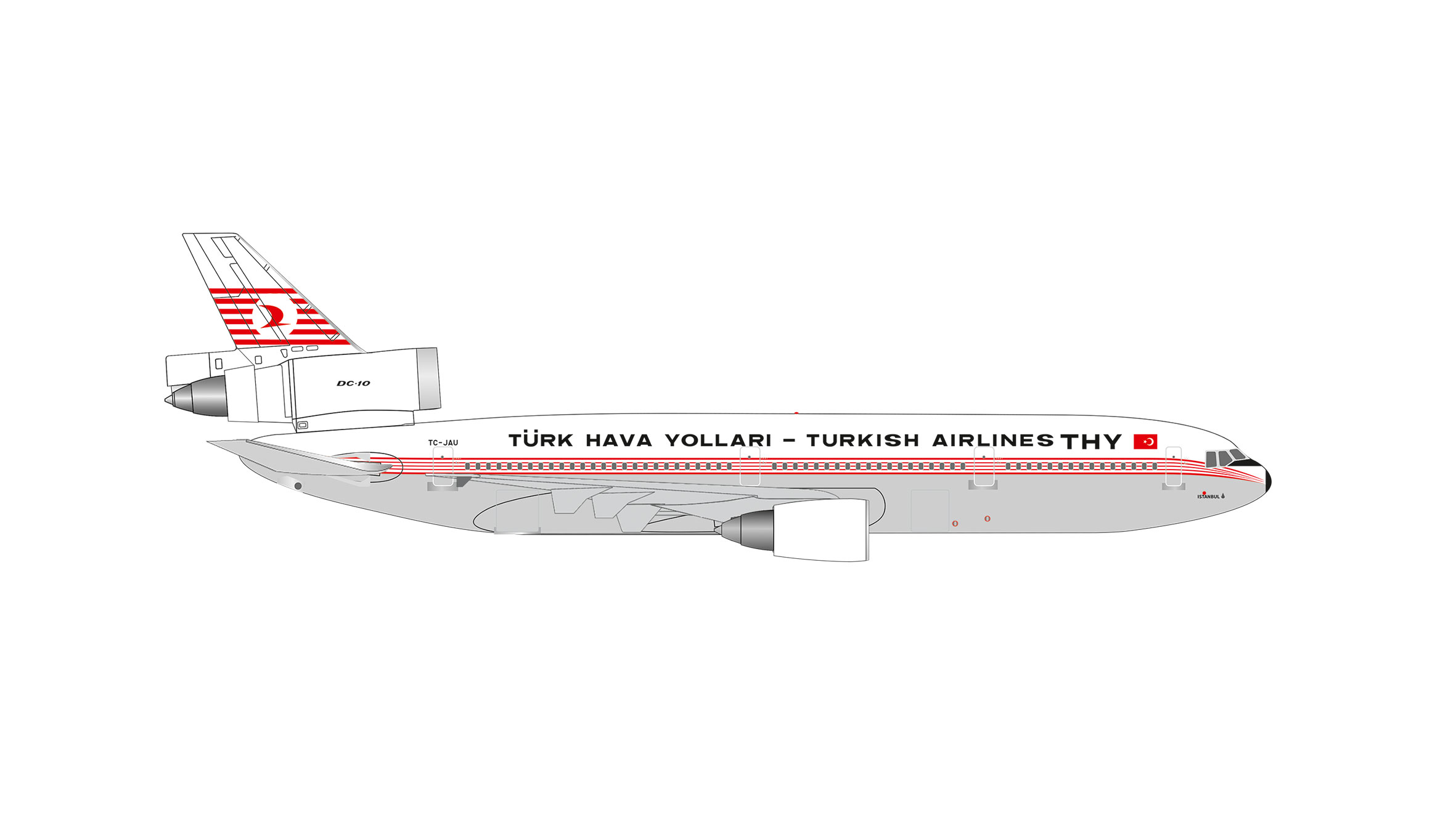 Herpa 539722 DC-10-10 Turkish Airlines