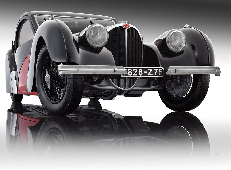 Bauer 7828-Z75 Bugatti Type 57SC Atalante 1937 rot 1:12 Neu OVP