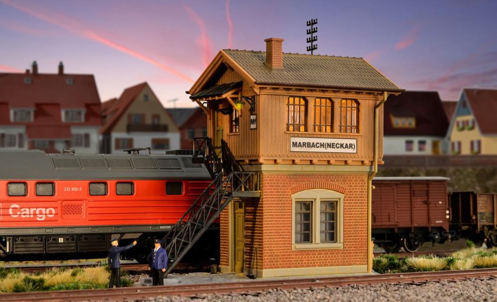 Kibri 39477 Stellwerk Marbach - Spur H0 - Bausatz - Neu - OVP
