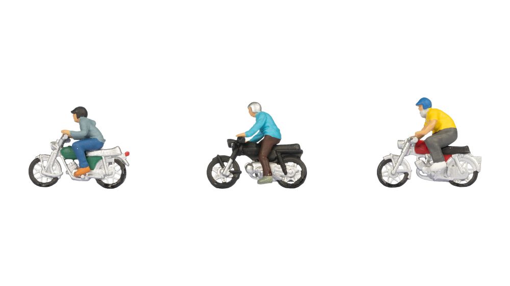 Noch 15907 Mopedfahrer 1:87 Spur H0 NEU OVP Figuren