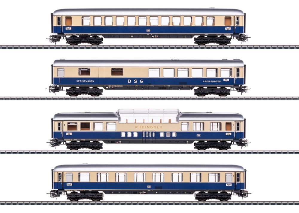 Märklin MHI 40852 TEE-Rheingoldwagen-Set "Tin Plate" (DB) 1:87 Spur H0