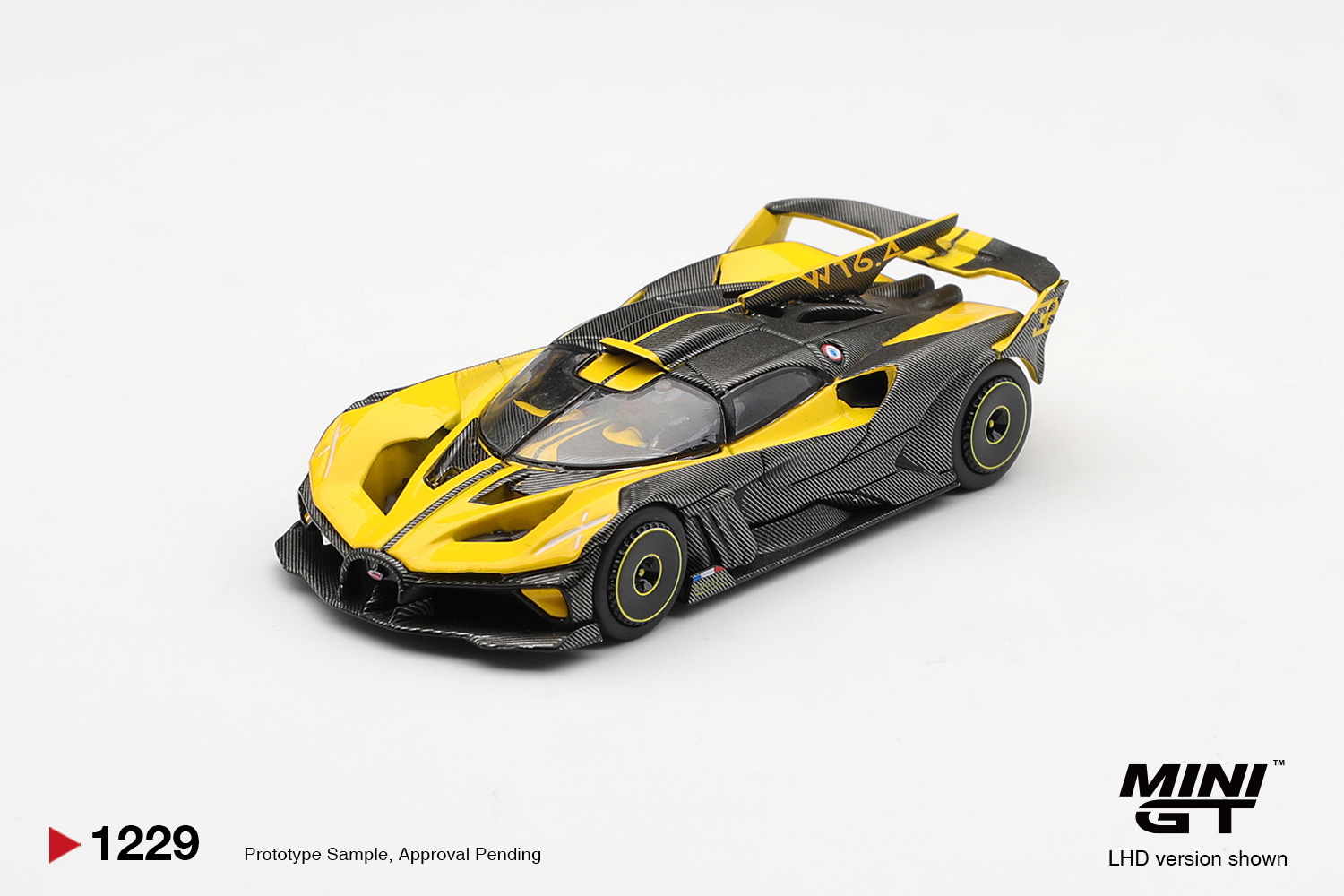 Mini GT 1229 1:64 BUGATTI BOLIDE YELLOW 2020