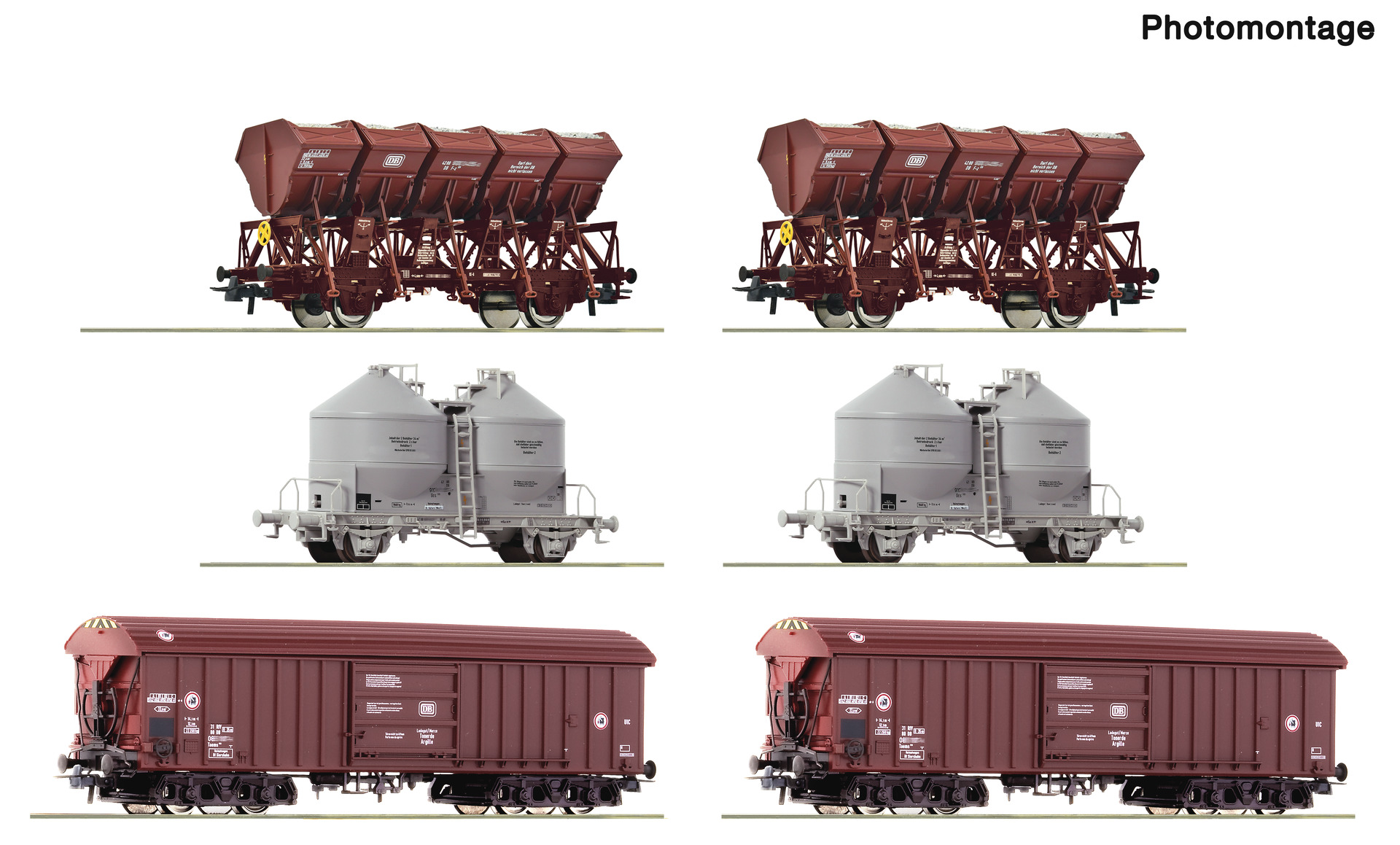 Roco 6600329 Display: Rangierbahnhof/Schüttgut 6-tlg. Display