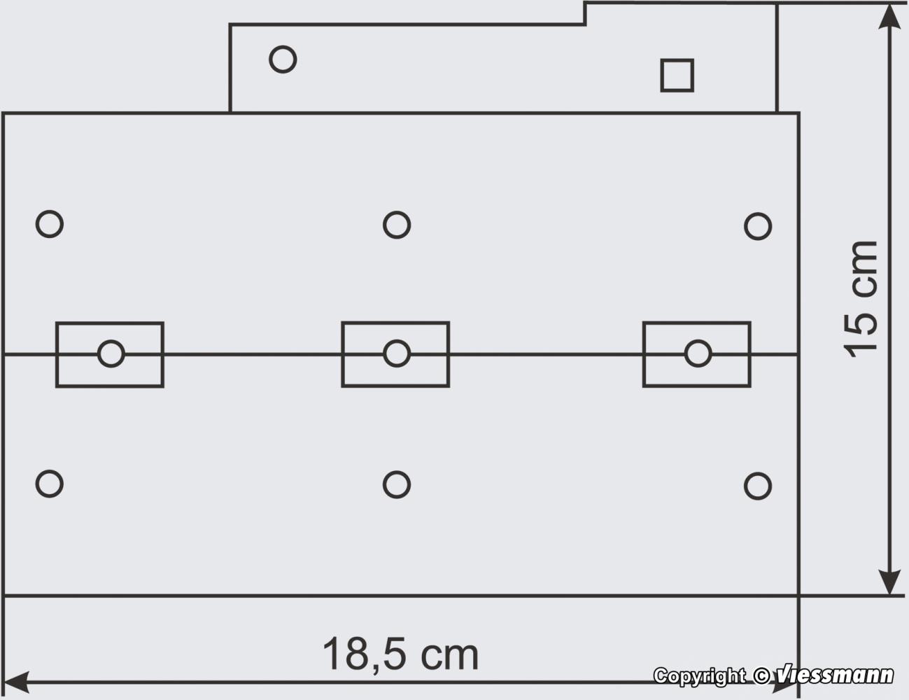 Vollmer 47609 Lokschuppen, dreiständig - Spur N - Bausatz - Neu