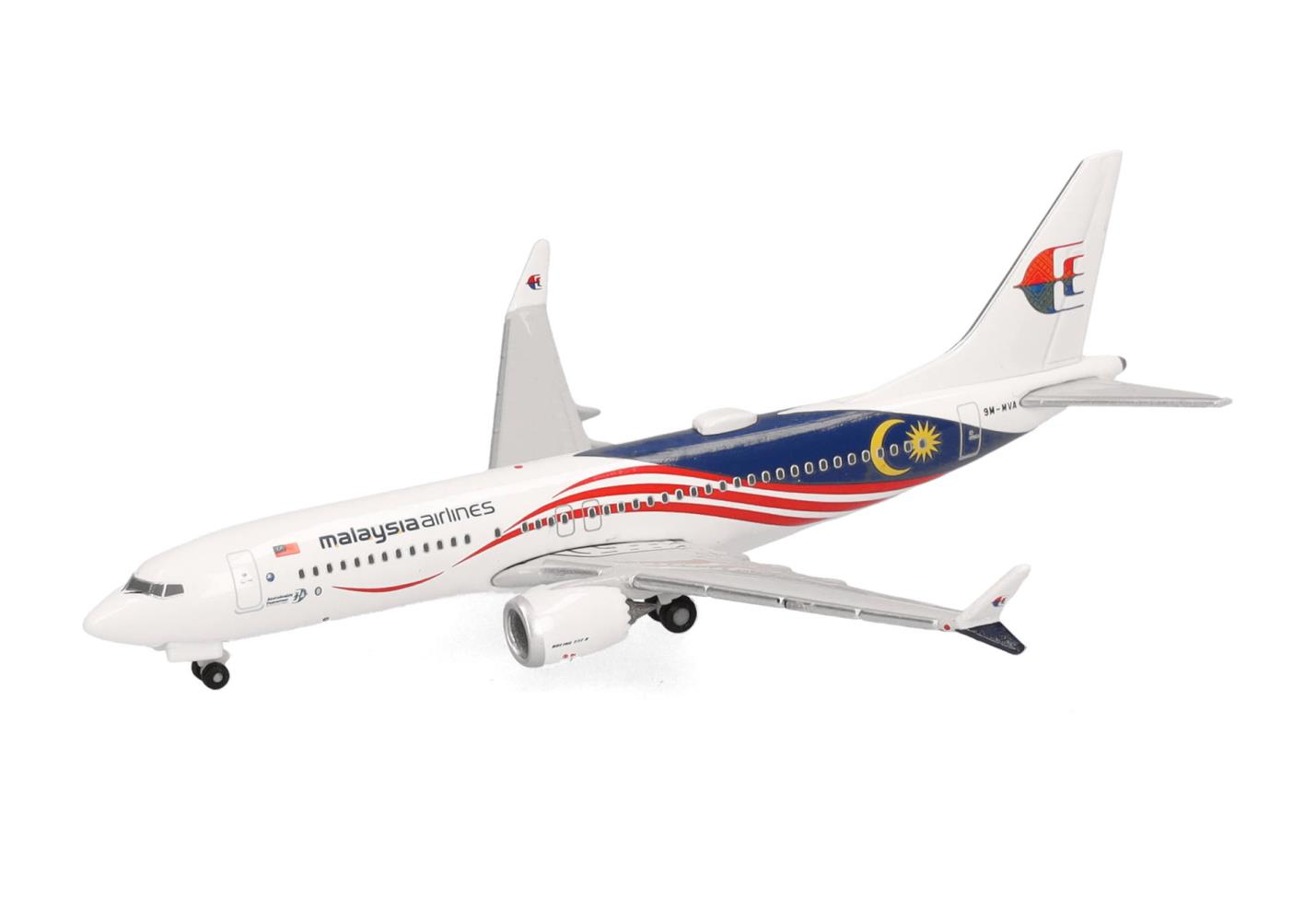 Herpa 537780 Malaysia Airlines Boeing 737 Max 8 9M-MVA 1:500 Neu