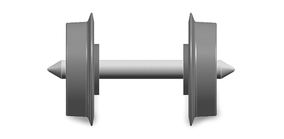 Liliput L969304 Speichenradsatz N 0,8 mm,  NEM 311, 2 Stück