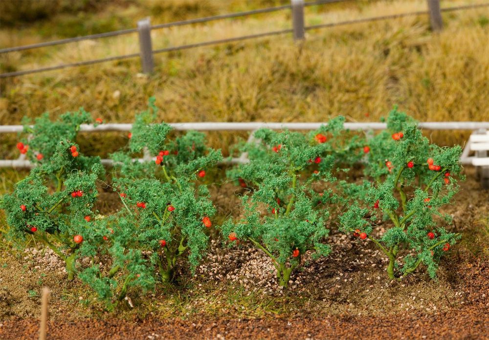 Faller 181259 18 Tomatenpflanzen ca. 15 mm 1:87 Spur H0 NEU OVP