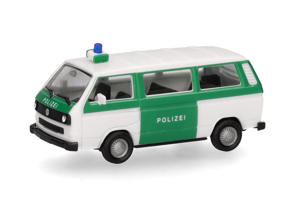 Herpa 014120 MiniKit: VW T3 Bus "Polizei" 1:87 Spur H0 Bausatz Neu