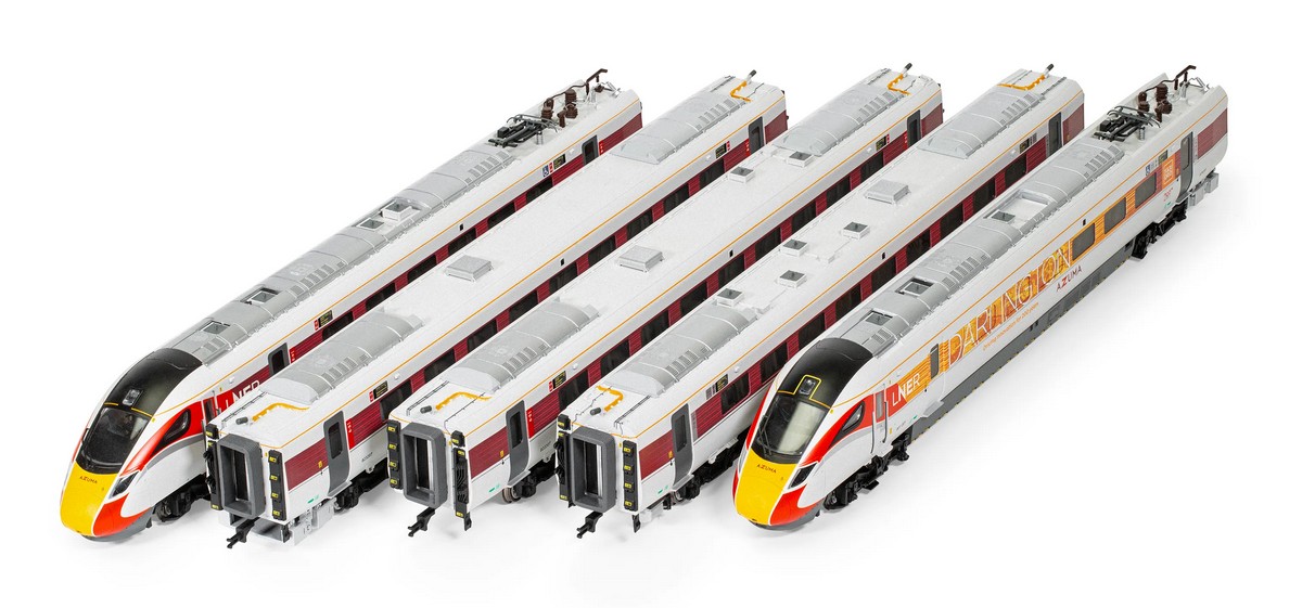 Hornby R30460 LNER Azuma - Class 801/2 - 5 Car Train Pack Spur 00