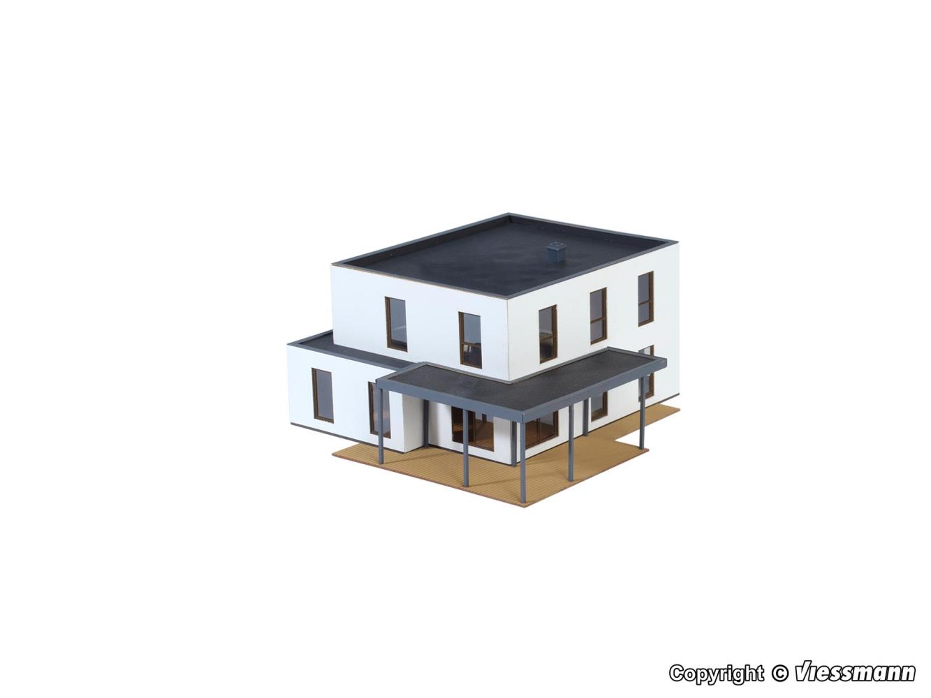 Kibri 38339 Kubushaus Lina mit Terrasse Polyplate 1:87 Spur H0
