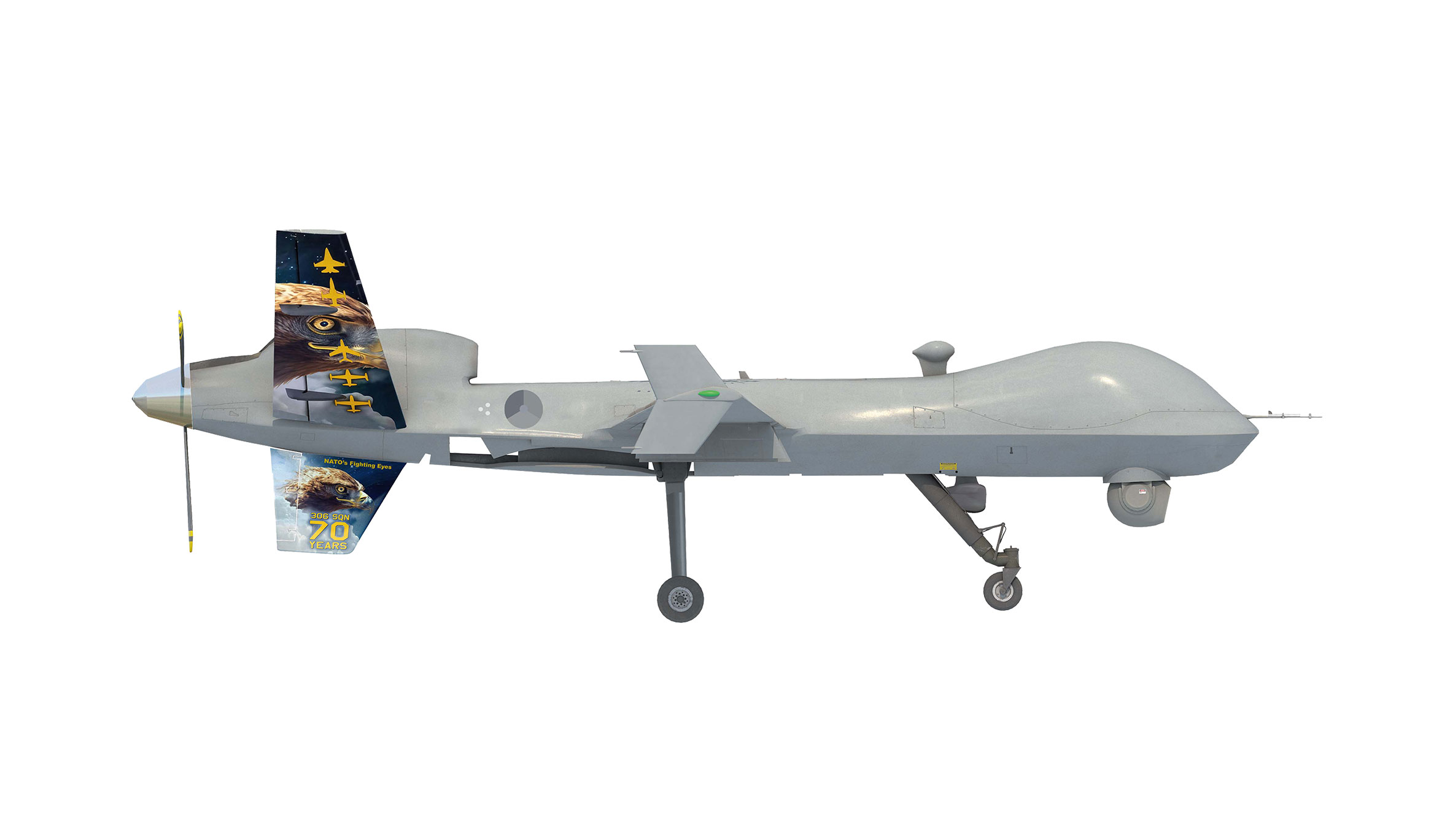 Herpa 580915 MQ-9 Netherlands 306Sq 70Years