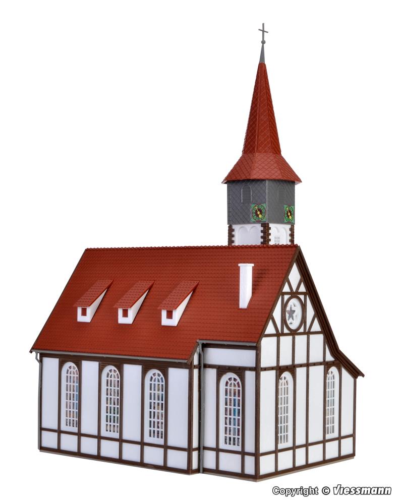 Vollmer 43768 Fachwerkkirche Altbach - Spur H0 - Bausatz - Neu - OVP