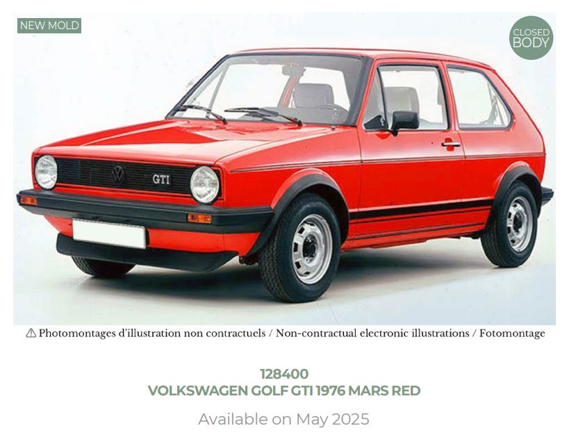 Norev 128400 VW Golf GTI 1976 Mars Red 1:12