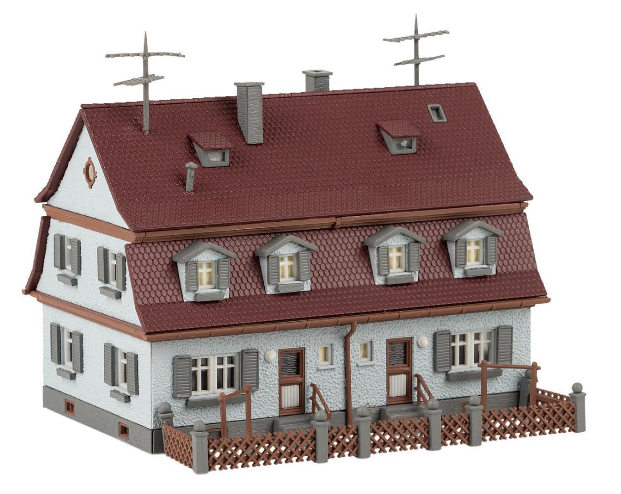 Faller 232162 Siedlungsdoppelhaus 1:160 Spur N Bausatz Neu OVP